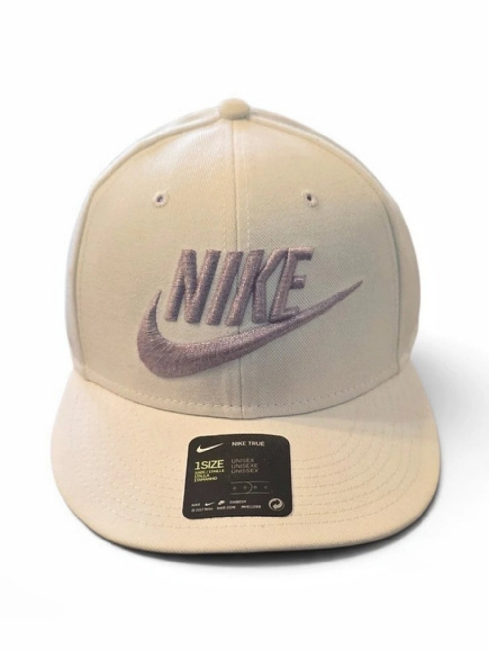 Nike True Snapback Hat Men's Cream & Purple Hat